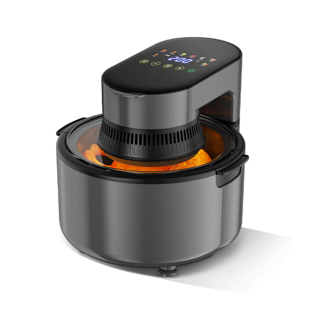 Frita de ar LCD de cozinha 5L com alça anti-escalada